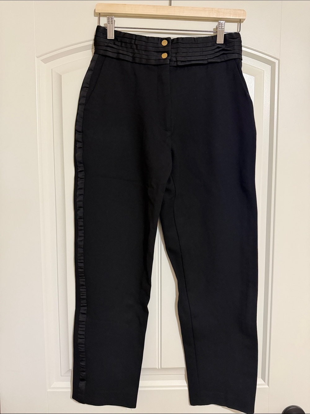 Sandro Black Labeled Garment with White Care Tag